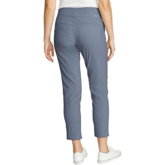 NEW Eddie Bauer Horizon Straight Ankle Pants Women's Size 12 Blue - Picture 2 of 10